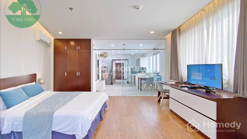 Căn hộ 1 phòng ngủ rộng 50m2, ban công lớn, tòa nhà thang máy, máy giặt riêng - Ảnh 8