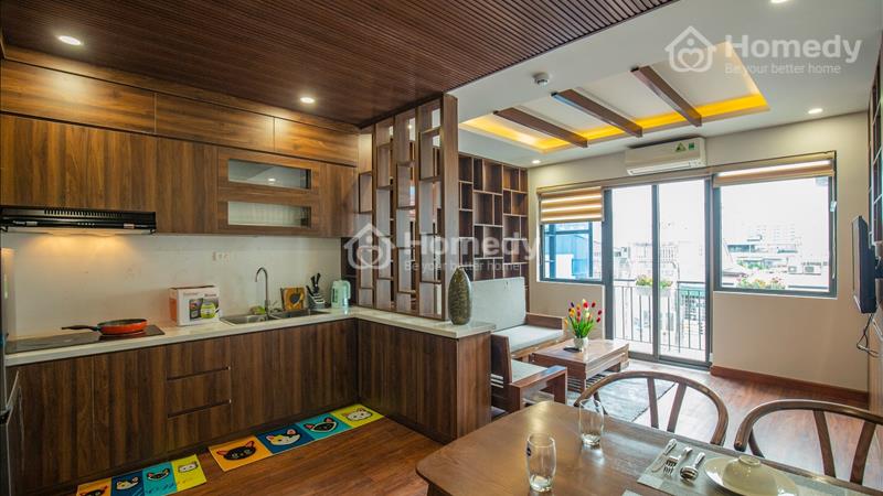 Cho thuê CHDV 1N 65m2, có ban công  cả phòng khách và phòng ngủ.  Giá thuê căn hộ 650usd/tháng - Ảnh 1