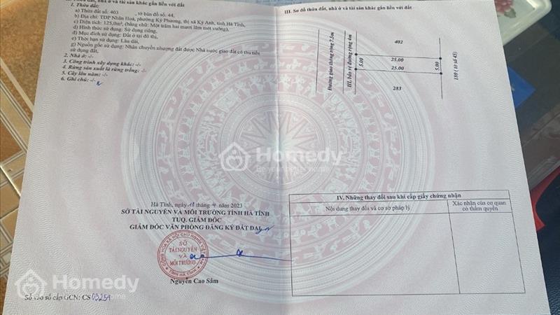 Bán lô đất ở đô thị TDP Nhân Hòa,p Kỳ Phương, Hà Tĩnh. Giá chỉ hơn 600tr - Ảnh 1