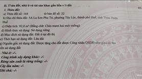 Cần bán đất chính chủ TP Huế. - Ảnh 2