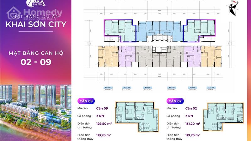 Chỉ từ 5,4 tỷ sở hữu ngay căn hộ 120m2 hạng sang liền kề phố cổ - view sông hồng - Ảnh 1