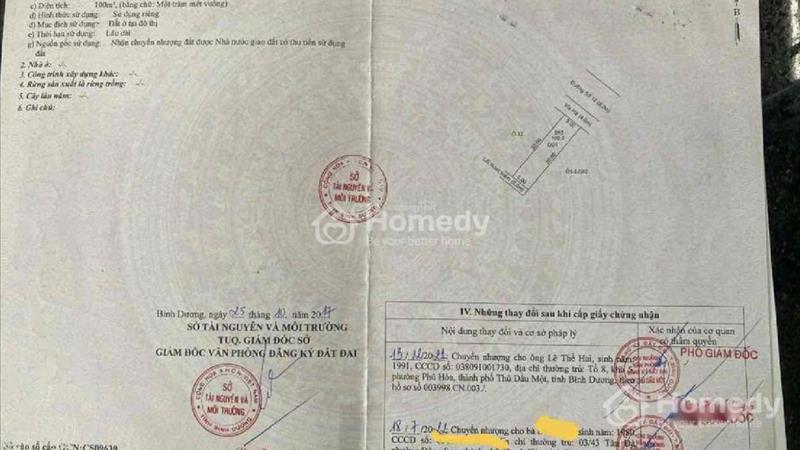 Chuyển nhượng đất nền dự án Khu dân cư Hiệp Thành III, 100 m2 tại Thủ Dầu Một, giá 4.05 tỷ - Ảnh 1