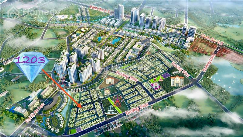 Lô đất Diện tích 122,5m2. khu đất dịch vụ 25,2 Ha Vân Canh Hoài Đức giá tốt để đầu tư - Ảnh 2