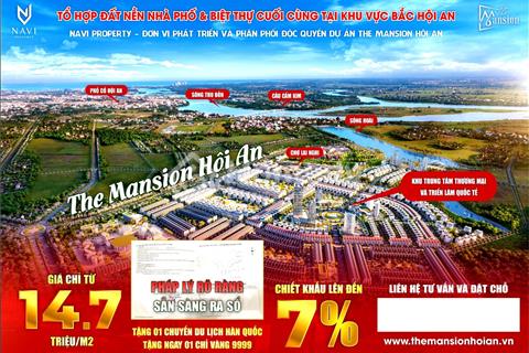 bán đất nền dự án the mansion bắc hội án giá bán 14.7tr/m2