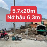 Chủ cần bán đất đẹp đường TX22 5,7x20 nở hậu 6,3m sát bên chợ Minh Phát gần ngã tư Ga