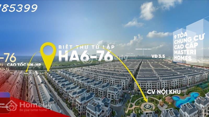 Bán nhanh căn tứ lập đông nam vinhomes ocean park 120m2 giá 15 tỷ - Ảnh 1