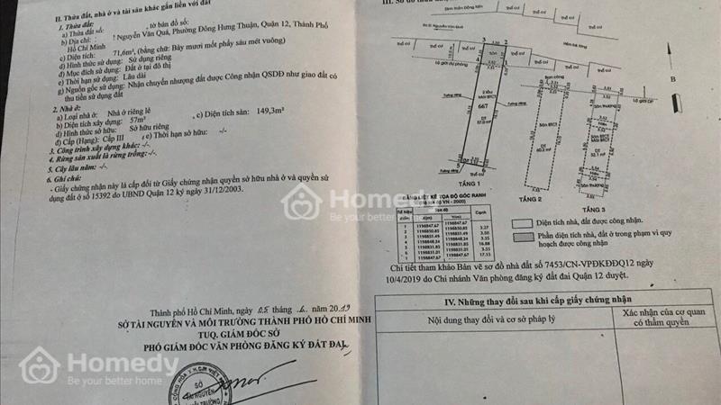 Bán nhà chính chủ, hẻm xe hơi quay đầu, Nguyễn Văn Quán, Q12 - Ảnh 6