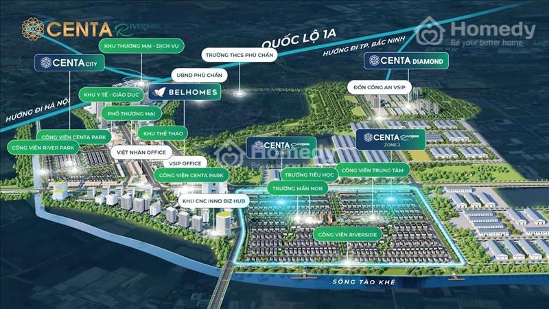 🔴 BTSL 180m2 RẺ NHẤT #CentaRiverside Vsip Bắc Ninh ngay cạnh Vinhomes Ocean Park Gia Lâm - Ảnh 5