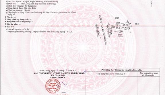 Đất thổ cư sẵn sổ ngay Trung tâm Hành chính Bình Dương - Ảnh 1