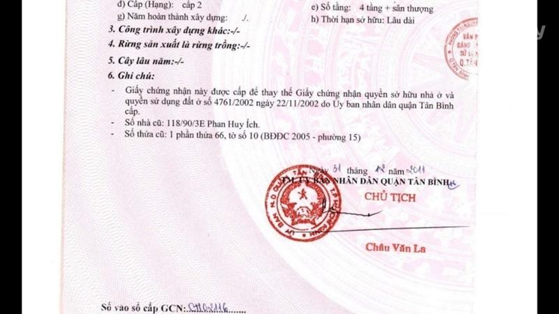 Hoa Hồng Môi Giới , Nhà 4 Tấm Phường 15, Tân Bình - Ảnh 9