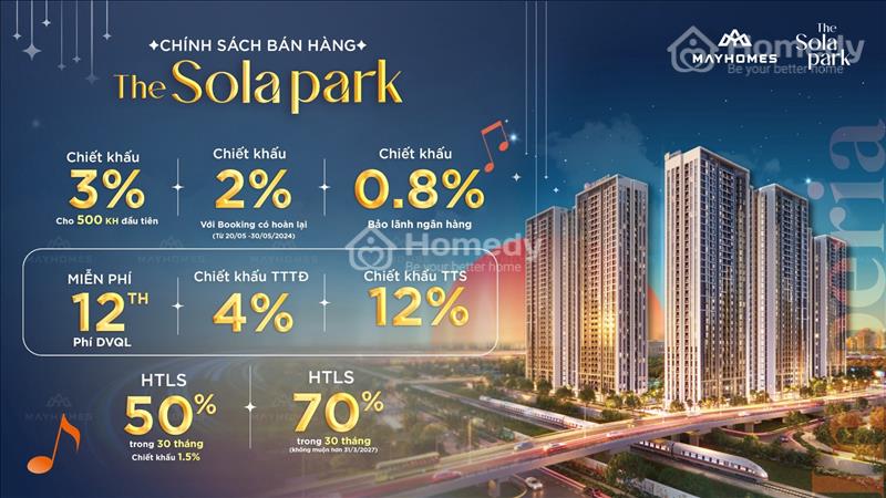 Quỹ Ngoại giao căn hộ 54m2- Sola park Vinhomes Smart City. LH 0934690293 - Ảnh 3