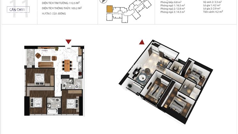 DS căn hộ Sunshine City Ciputra cho thuê 2PN 3PN từ 19tr full nội thất cao cấp - Ảnh 7