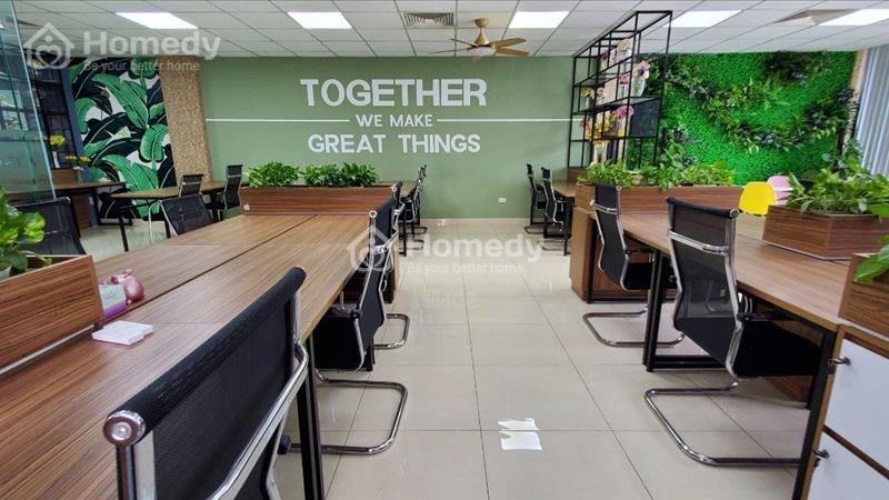 Cho thuê văn phòng 150m2-200m2 đủ nội thất như hình tại Mỹ Đình, sẵn vách kính, hầm để xe rộng rãi - Ảnh 5