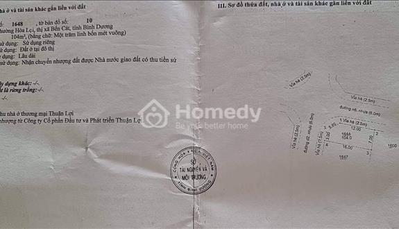 Bán Lô góc 104m2 ngay Chợ Bến Đồn, Hòa Lợi, Bến Cát, Bình Dương, SHR - Sang Tên Ngay LH: 0918277870 - Ảnh 1