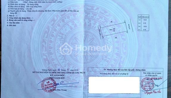 Bán Lô Đất Mặt Tiền Trục Chính Khu Tái Định Cư Bình Thạnh, Bình Sơn, Quảng Ngãi - Ảnh 1