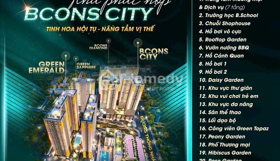 Căn hộ Bcons Green Emerald - Căn hộ Bcons City - Căn hộ làng đại học - Đông hòa Dĩ An Bình Dương - Ảnh 1