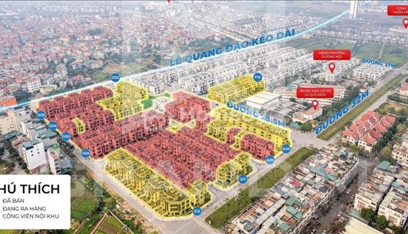 Biệt Thự Hiện Đại tại Dương Nội Hà Đông. Diện Tích 180m2 Đón Đầu Đường Lê Quan Đạo Kéo Dài . - Ảnh 1