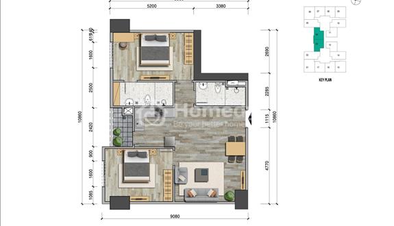 Bán cắt lỗ 450 triệu căn hộ 77m2 full đồ tại chung cư eurowindow River Park Đông Trù - Ảnh 1