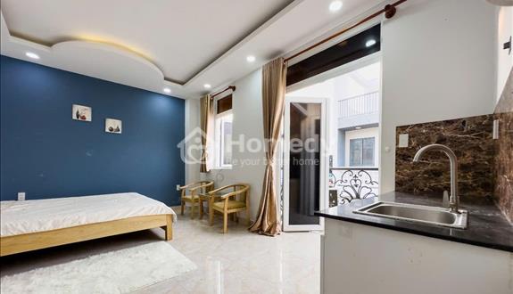 căn hộ ban công_full nội thất_30m2_VX Dân Chủ_Tòa Viettel_CV Lê Thị RIêng_Đại Học UEH_Huflit - Ảnh 1