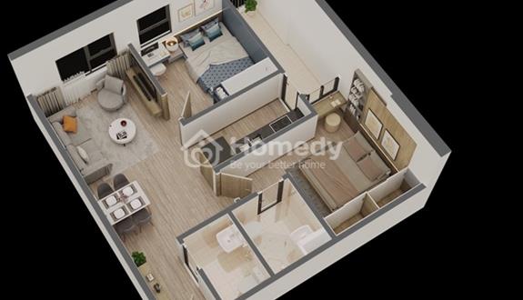 Cần bán căn hộ  2 phòng ngủ 2 vs mới 100% giá 1,5 tỉ  - Ảnh 1