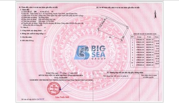 Siêu phẩm 9714,3m2 quy hoạch full thổ cư mặt biển Vạn Ninh, Khánh Hòa - Ảnh 1