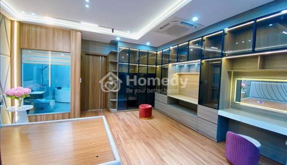 Bán gấp nhà Cổ Linh, Phố Trạm Long Biên 45m2 8 tầng thang máy gara ô tô ngõ thông view công viên - Ảnh 1