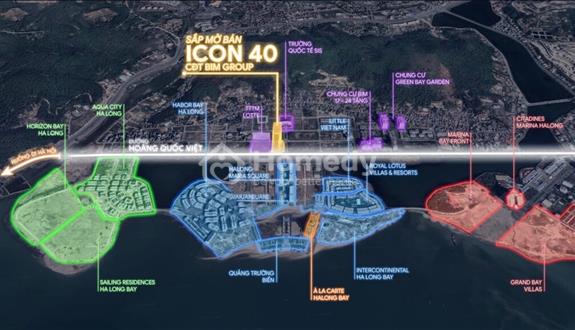 Bán căn hộ 2n2vs, 62m2, dự án Icon40, KĐT Hạ Long Marina, tp.Hạ Long - Ảnh 1