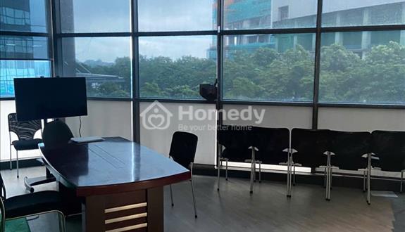 Cho thuê toà nhà mặt phố Hoàng Quốc Việt - MT 12M - DT 300m2 GIÁ 45TR - Ảnh 1