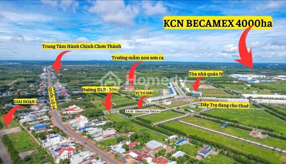 Chính chủ bán lỗ 3 lô liền kề đất tái định cư Becamex Chơn Thành - Ảnh 1