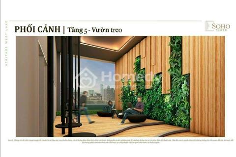 Chính chủ bán căn hộ 2PN 92m2 Soho Heritage West Lake, tầng đẹp view thoáng. Giá chỉ 6.x tỷ