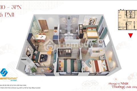 Căn góc - 3 PN – Đông Nam -73m2 - tầng trung- Vinhomes Thanh Hóa - 3 tỷ full nội thất 0373.772.207.