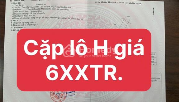 Đất nền Phú Lộc, Krông Năng, Đắk Lắk SỔ ĐỎ từng nền GIÁ 6Xx TRIỆU/nền - Ảnh 1