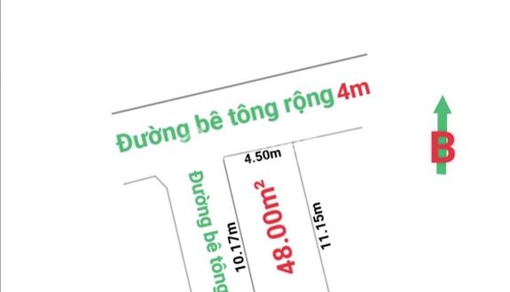 Lo góc 2 mặt tiền giá chưa đầy 800 tr dt 48 m  - Ảnh 1