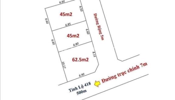 Giá hơn 500 tr dt 45 m đầu tư tích lũy ts cho chị e  - Ảnh 1