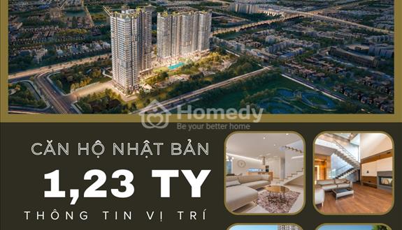 Căn hộ giai đoạn 1 giá 1,23 tỷ. Tiêu chuẩn Nhật Bản, Ricons xây dựng, bàn giao hoàn thiện - Ảnh 1