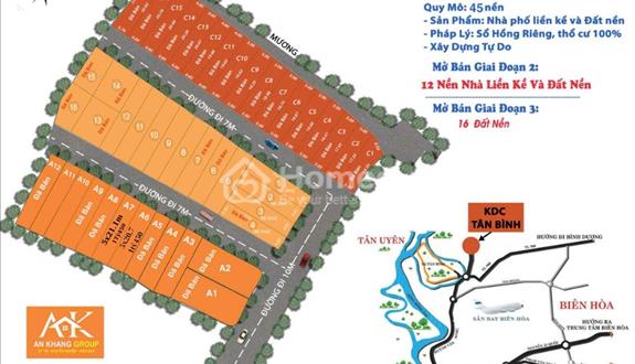 Cần bán 4 nền đất giá tốt cho nhà đầu từ F0. KDC Tân Bình - Vĩnh Cữu - Ảnh 1
