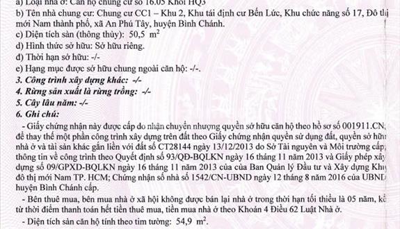 1,2 tỷ sổ sẵn công chứng bán ngay căn hộ 2pn tại đường nguyễn văn linh. vay 70% - Ảnh 1