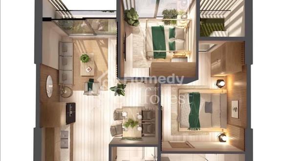 Bán căn hộ 63m2 - 2 ngủ 2 vệ sinh , chung cư Solforest Ecopark - View Đảo - Ảnh 1