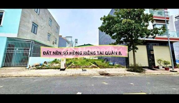 Kẹt tiên cần ra gấp đất nền mặt tiền quận 8 đất chính chủ giá 1tỷ - Ảnh 1