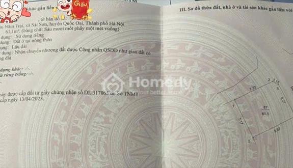 Cơ hội ĐẦU TƯ Đất Quốc OAi Hà Nội - Ảnh 1