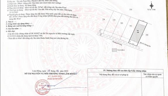 Bán đất ngay thị trấn Nam Ban cách mặt tiền đường lớn 100m hướng đi về Tp đà Lạt, full thổ cư - Ảnh 1