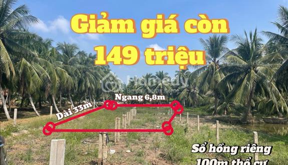Đất sổ sẵn- giá rẻ 149 triệu- thổ cư - Ảnh 1