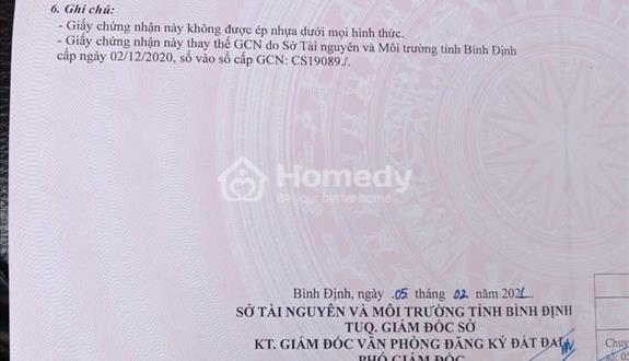 Đất dân cần bán 188m2, 150 thổ cư giá 490tr khu dân cư hiện hữu Phước An, Tuy Phước - Ảnh 1