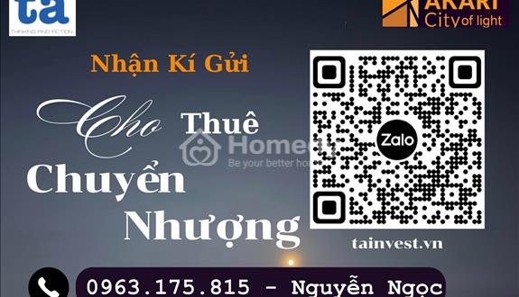 Chủ cho thuê căn hộ view ngắm hồ bơi đẹp tại Akari City nam long, 8 - 9 triệu, 61m2, 2PN - Ảnh 1