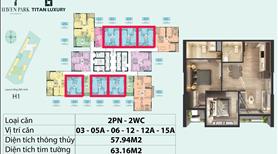 Bán căn hộ 2 ngủ 2 vệ sinh , 58m2 sử dụng , hướng mát - chung cư Haven Park , KĐT Ecopark - Ảnh 4