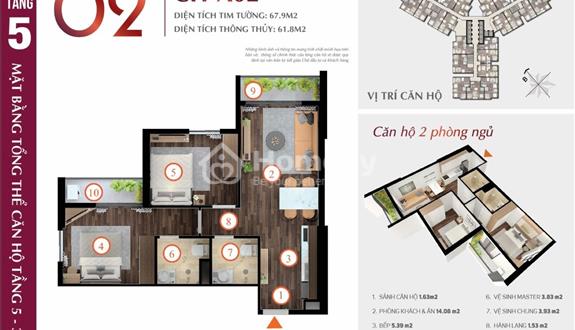 🌈🌈 Bán căn góc 2PN căn góc view đẹp nhất chung cư Hoàng Huy Commerce - Ảnh 1