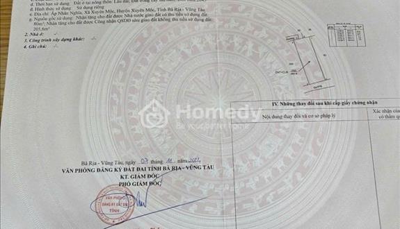 Bán đất Xuyên Mộc 10mx30m có 80m2 thổ cư, gần chợ Xuyên Mộc, khu dân cư, đất có vườn nhãn xuồng - Ảnh 1