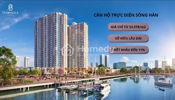 Ngoại giao 3 căn Peninsula 2PN chỉ 3tỷ4- Full nội thất - view pháo hoa, ngắm sông Hàn cực chill - Ảnh 1