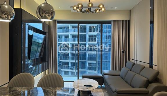 Cho thuê 2PN - góc - view hồ bơi, sông - full nội thất - căn hộ Opera Residence - Ảnh 1
