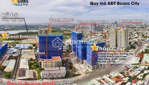 TT 300tr đến lúc nhận nhà- tại Bcons, cạnh Metro, Bến xe 5P di chuyển. CĐT thuê lại 288tr/2 năm - Ảnh 1